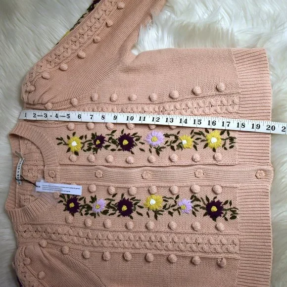 Alice + Olivia | Kitty Puff Sleeve Cardigan - Picture 9 of 16